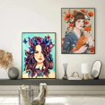 thumbnail image 5 of Póster y impresiones de mariposas y chicas de anime con flores samuráis japonesas modernas, impresión en lienzo, arte de pared, imagen para decoración de sala de estar y estudio, 5 of 5