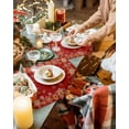 thumbnail image 3 of Christmas Placemats Set of 4 Snowflake White Gold Christmas Placemats for Dining Table Red Table Mat Winter Holiday Home Party Kitchen Table Decorations, 3 of 6