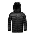 thumbnail image 4 of AHTJRT Kids Unisex Heated Jackets USB Electric Heating Coat 3 Heating Levels Full Zip Hooded Outerwear for Cold Weather,Battery Not Included Black 4-5 Years, 4 of 9