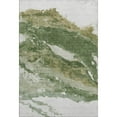 thumbnail image 2 of Addison Rugs Mayfield Premium Machine Washable Transitional Abstract Green Rectangle Rug, 3' X 5' Machine Washable Transitional Abstract Green Oversized Sherpa Throw Blanket, 2 of 6