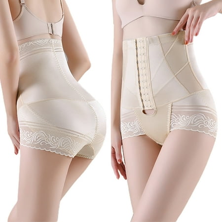 

ZUARFY Women High Waist Butt Lifter Body Shaper Panty Seamless Lace Trim Tummy Control Shapewear with Adjustable Hooks Corset Slimming Underwear Briefs