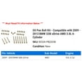 thumbnail image 2 of Oil Pan Bolt Kit - Compatible with 2009 - 2013 BMW 328i xDrive AWD 3.0L 6-Cylinder 2010 2011 2012, 2 of 2
