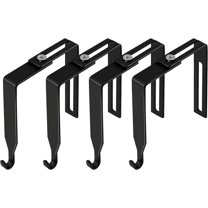 Adjustable Cubicle Hangers Over Door Mirror Hook Hanger 4PCS Metal Cubicle Hooks Universal Partition Hangers Office Cubicle Whiteboard Hanger Fit Panel 1.35 to 2.4 INCH