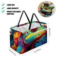 thumbnail image 2 of Chameleon Collapsible Oxford Cloth Storage Bin: Reusable, Foldable, and Large Capacity - Ideal for Groceries, Bags, Collapsible Buckets, and Picnic Baskets, 2 of 7