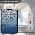 thumbnail image 5 of Psesaysky RV Door Window Shade Half-Fold Design Camper Door Window Cover UV Protection 17.3"x26" for RV Camper Trailer (Blue Tropical Palm Tree), 5 of 7