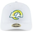 thumbnail image 2 of Men's New Era White Los Angeles Rams Omaha Low Profile 59FIFTY Fitted Hat, 2 of 5