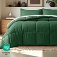 thumbnail image 6 of Bare Home Down Alternative Comforter Set - 3-Pieces - All Seasons - Oversized King, Forest Green, 6 of 10