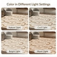 thumbnail image 7 of ODIKA 6'x9' Beige Geometric Archway Inspired Design Washable Area Rug Contemporary with Elegant Symmetry Non-Slip, Easy Care, for Family Room, Living Mater Bedroom, 7 of 7