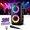 Yellow Upgrade, variant on 8500W Portable Bluetooth Speaker Multicolor Lights Dual Bass Boost 1320mAh Battery TWS FM USB TF AUX Mic Input for Home Holiday Parties