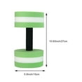thumbnail image 2 of Oxodoi Aquatic Exercise Dumbbells Set of 2, Water Aqua Fitness Foam Dumbbells Pool Resistance Exercise, Green, 2 of 8