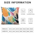 thumbnail image 5 of Tropical Palm Leaf Pillow Covers Tropical Flowers Throw Pillow Covers Abstract Art Outdoors Decorative Cushion Case for Bed Couch Sofa Home, 5 of 5