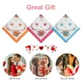 thumbnail image 5 of 12pcs Classic Floral Print Handkerchiefs, TSV 11.8'' x11.8'' Soft Cotton Hankies for Women, Vintage Pocket Square, 5 of 7