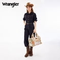 thumbnail image 6 of Wrangler Duffel Bag for Women Large Travel Weekender Bag Floral Flower Design, Tan, 6 of 6