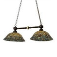 thumbnail image 2 of 37 In. Long Tiffany Fishscale 2 Light Island Pendant, 2 of 4