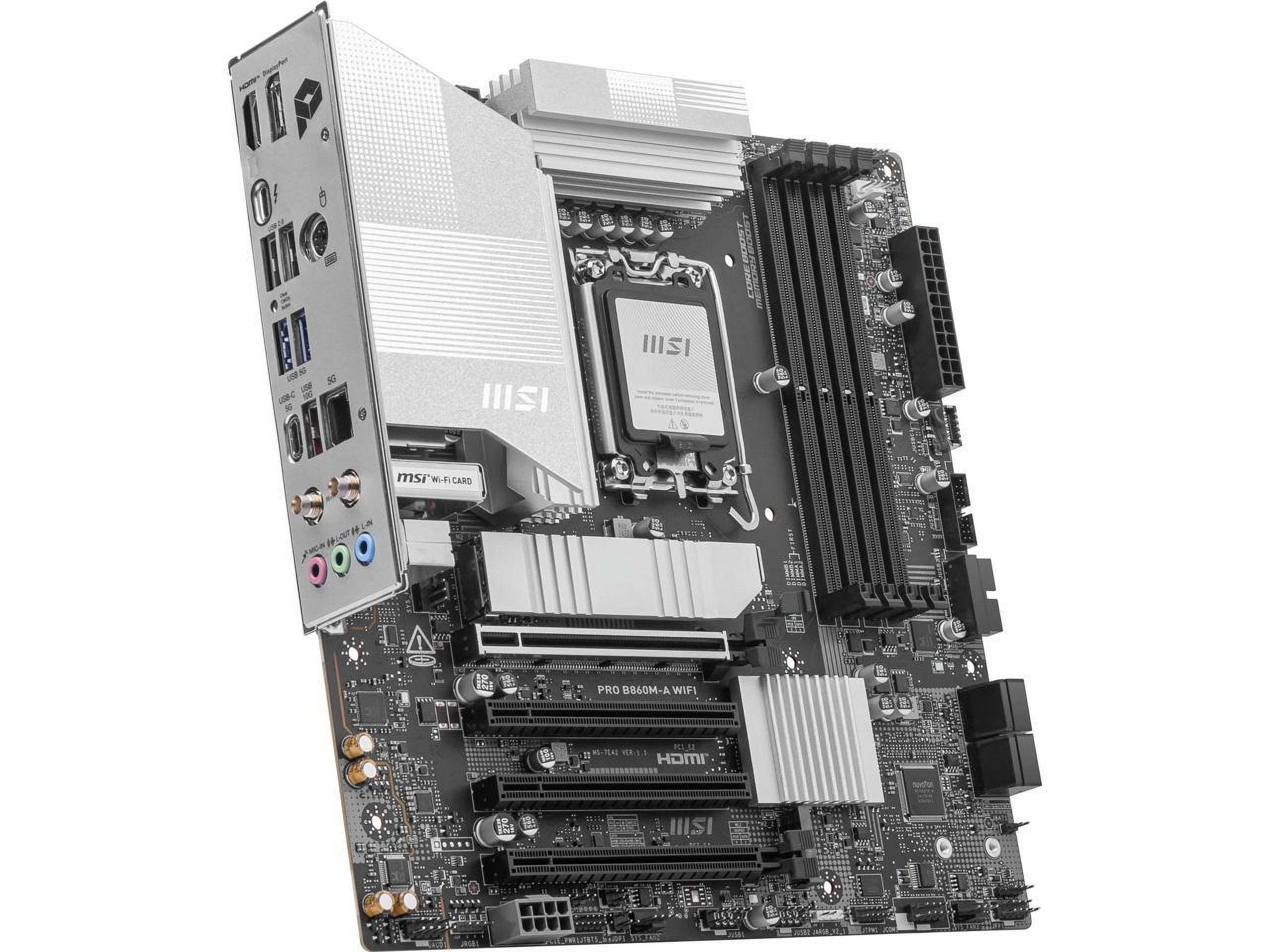 MSI B860M-A WIFI Gaming Desktop Motherboard - Intel B860 Chipset - Socket LGA-1851 - Micro ATX (b860mawifi)