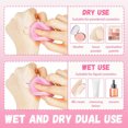 thumbnail image 5 of 60 Pack Pink Makeup Sponge,Happon Round Face Paint Sponge Set,Washable Powder Puff Foundation Sponges for Liquid Makeup Dry and Wet Dual Make up Pads for Adults, 5 of 5