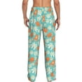 thumbnail image 3 of Balery Cute Sloth on Floral Tree print Men's Pajama Pants,Ultra Lightweight Pjs,Lounge Pant-Small, 3 of 9