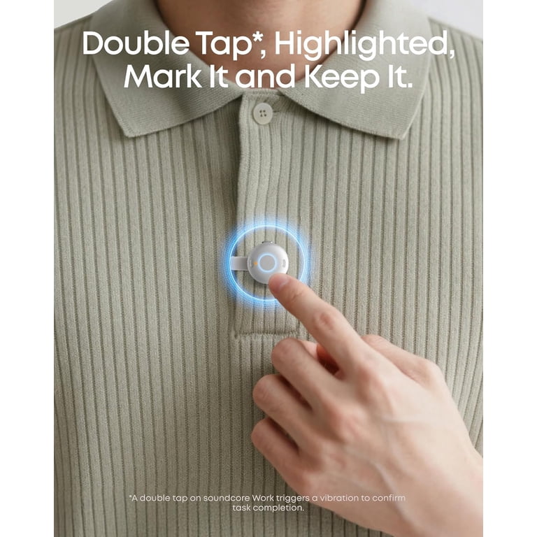 soundcore Work by Anker, Portable AI Voice Recorder, AI