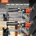 thumbnail image 2 of VEVOR Diamond Core Drilling Machine, 10in Wet Concrete Core Drill Rig with Stand Wheels, 750RPM Speed & 1-1/4" Thread & Lifting Handle,10in Drilling Diameter for Concrete Brick Block Stone,2500W, 2 of 9