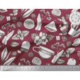 thumbnail image 3 of Soimoi Poly Georgette Fabric Tea Cup,Lemon Slice & Ginger Vegetable Decor Fabric Printed Yard 52 Inch Wide, 3 of 3