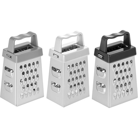 

Mini Cheese Grater 3Pcs Stainless Steel Box Grater with Handle Professional Cheese Slicer Graters for Kitchen Slicer Cheese Ginger Vegetable