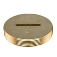 thumbnail image 1 of Eastman 42004, Brass Slotted 4 inch Cleanout Plug, 1 of 1