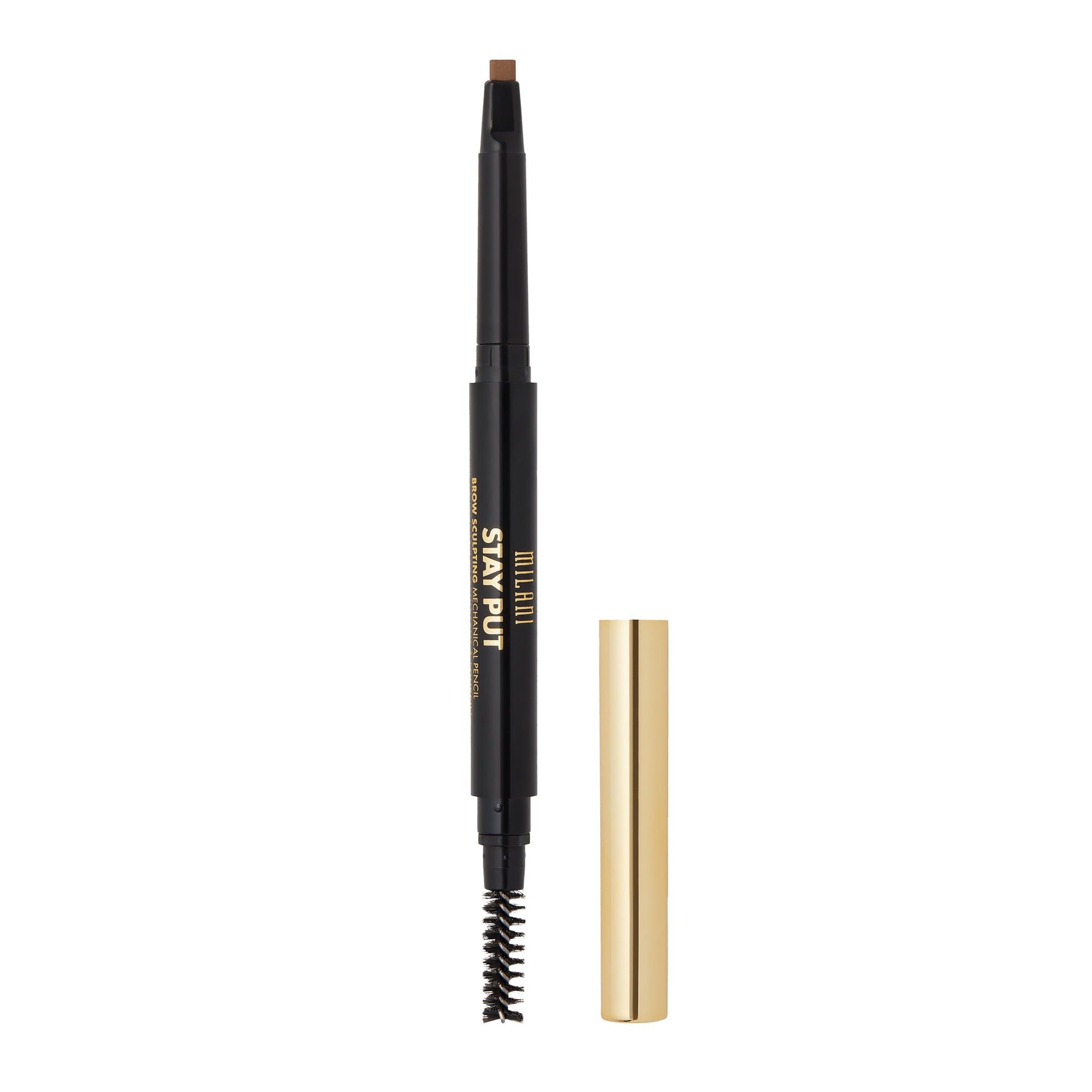 (2 pack) Milani Stay Put Brow Sculpting Mechanical Pencil, Dark Brown