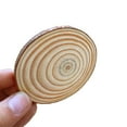 thumbnail image 4 of Astillas de madera redondas semi-hechas a mano, anillos anuales pulidos con zakka, astillas de madera de pino, materiales de fotografía para decoración del hogar, 4 of 5
