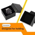 thumbnail image 2 of Box Watch Storage Case Portable Jewelry Holder with Cushion Wristwatch Present Box Gift Organizer, 2 of 9