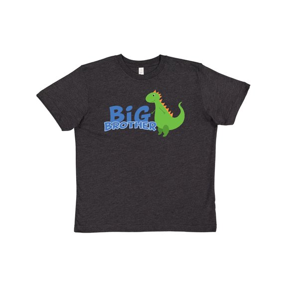 Inktastic Big Brother Green Dinosaur Youth T-Shirt