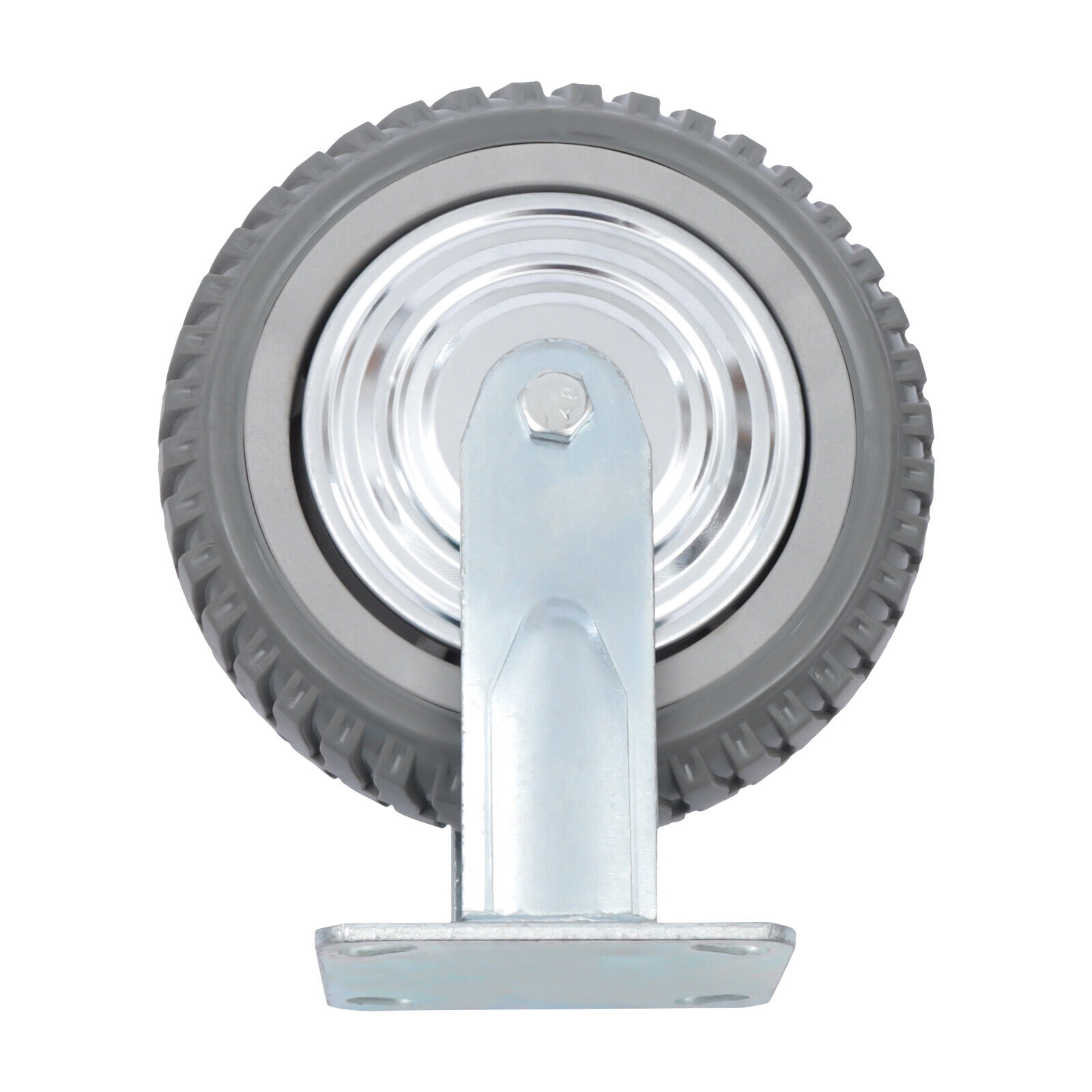 Miumaeov 4PCs 8 inch Dustproof Handling Wheels Fixed+Brake Heavy Duty Solid Caster Wheels