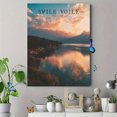 thumbnail image 4 of Qisvanset Sunset Mountain Lake Reflection Canvas Wall Art 15.75x11.81 Inches, 4 of 8
