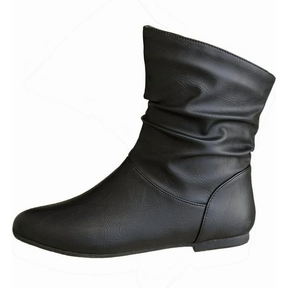 Women's Ankle Boots - with Comfortable Low Heel & Anti-slip and wear-resistant Outsole