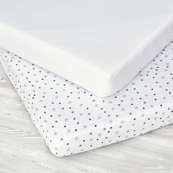 Baby elegance jersey sheets grey star cot Walmart