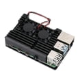 thumbnail image 1 of Raspberry Pi Metal 4th Generation Shell Raspberry Pi 4th Generation b + Aluminum Alloy Box 4b Heat Dissipation Shell Accessories, 1 of 4