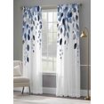 thumbnail image 4 of Blue Eucalyptus Leaves Sheer Curtains 84 Inch Length 2 Panels Set, Summer Botanical Watercolor Voile Window Treatment Rod Pocket Curtains Sheers Drapes for Bedroom/Living Room/Kitchen 52"x84"x2, 4 of 7