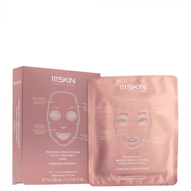 Mascarilla Facial Iluminadora de Oro Rosa 111 Skin 30ml