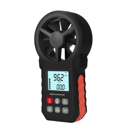 KKmoon Handheld Anemometer Portable Wind Speed Meter CFM Meter Wind Gauge with LCD Backlight for Weather Data Collection Outdoors Sailing Surfing Fishing