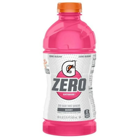 Gatorade ZERO Berry Sports Drink - 28 Fl Oz Bottle, Quantity of 20