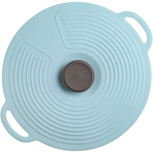 1 pieza (azul) Tapa de silicona para ollas Tapas universales Tapas de silicona para ollas Cubiertas de cuencos de silicona Cubiertas de sellado de succión reutilizables Tapas de silicona para cubierta de microondas Flexible Rojo Verde