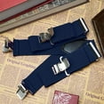 thumbnail image 3 of Heavy Duty Clip Suspenders for Men - Men's Adjustable X Back Mens Suspenders Straps with Clips, 3 of 8
