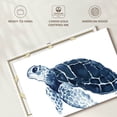 thumbnail image 6 of Elephant Stock Turtle In The Blues Wall Art - Horizontal Canvas Wall Art - Living Room Wall Decor - Animal Canvas - Blue And White Decor By Elizabeth Medley - 12" x 8", 6 of 8