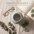 thumbnail image 4 of Unique Bargains Modern Flower Vase Matte Ribbed Opening Decorative Blue-Green, 4 of 5