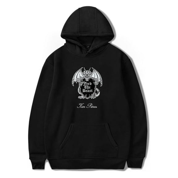 Kim Petras Hoodies sweatshirt Merch Feed The Beast Crest Hoodie ,Kim Petras Unisex Trend Casual Street Clothing