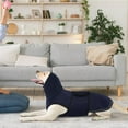 thumbnail image 4 of Dog Anxiety Calming Hoodie,Breathable Dog Anxiety Jacket Vest Coat for ,Fireworks,Vet Visits,Separation,Adjustable Pet Hoodies navy blue S, 4 of 5