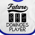 thumbnail image 4 of Inktastic Future Dominoes Player Game Boys or Girls Baby Bib, 4 of 4