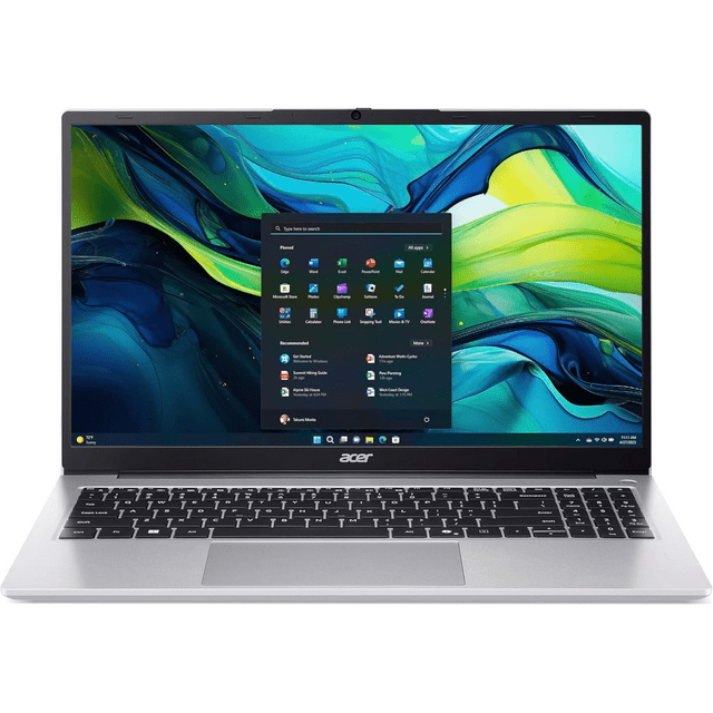 Acer Aspire Lite 15.6" FHD IPS Laptop, Ryzen 7 5700U, 32GB DDR4 512GB SSD, Lightweight & Portable, USB-C, Windows 11 with Copilot AI, Wi-Fi 6, Long Battery Life, Silver