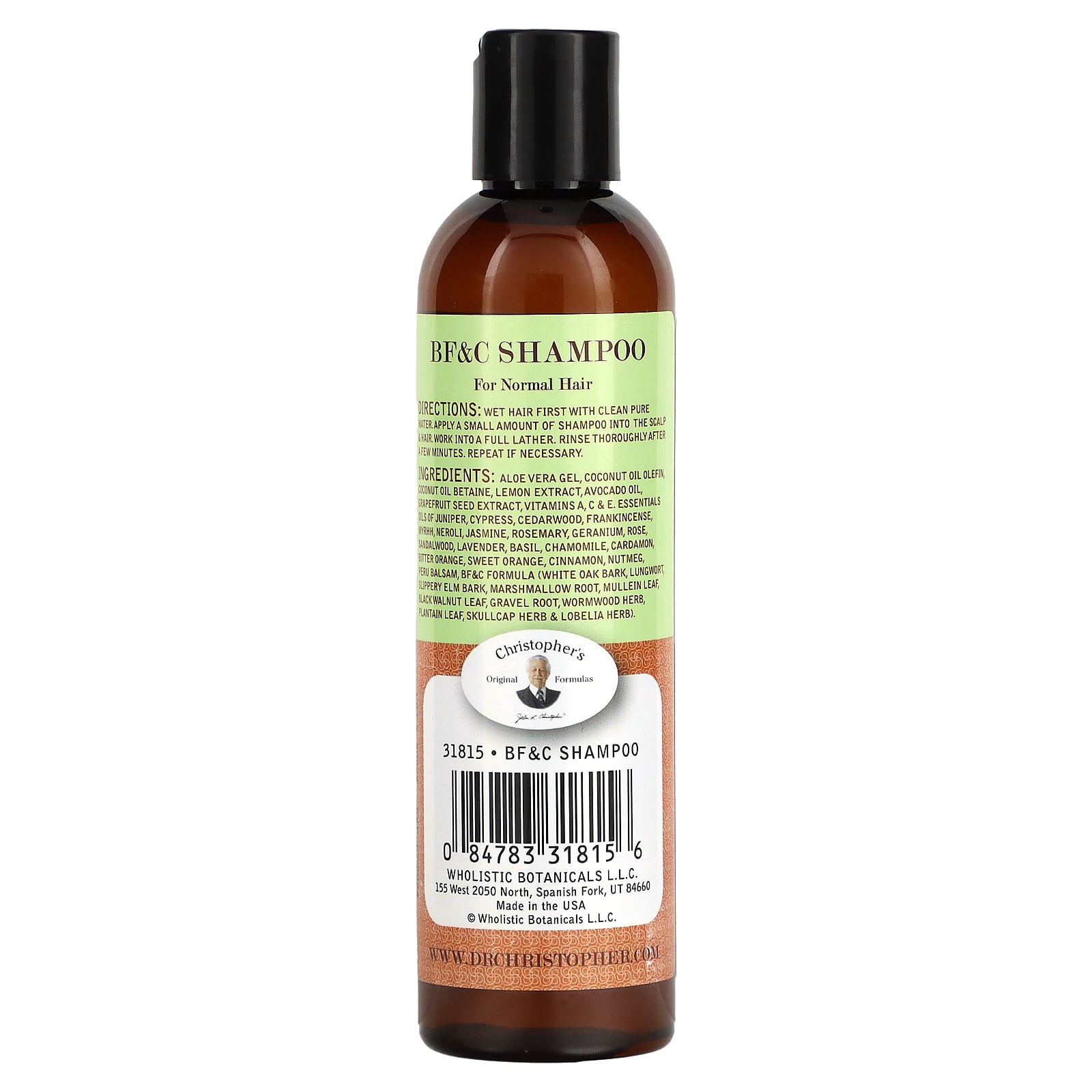 Christopher's Original Formulas BF&C Shampoo, 8 Fl Oz