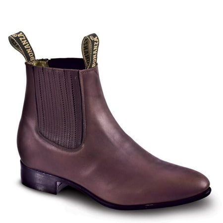 

Men s Bonanza Botines Charro Boots Leather Handcrafted Brown