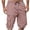 [Added Color] Pink, variant on Chiccall Mens Cargo Shorts Lightweight Summer Casual Elastic Waist Drawstring Outdoor Hiking Work Shorts with Multi Pockets